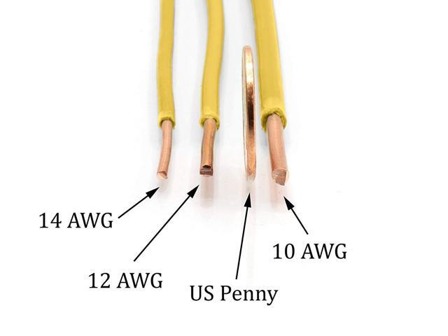 50 Ft Details about   THHN / Building Wire 14 Gauge Solid Copper UL UV Yellow Jacket 