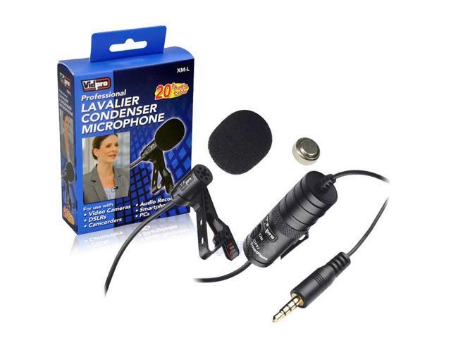 Sony HDR-CX455 Camcorder External Microphone Vidpro XM-CS Condenser Stereo XY Microphone Kit for DSLR/’s video camcorders and audio recorders With a Pack of 4 AA NiMH Rechargable Batteries 2800mAh