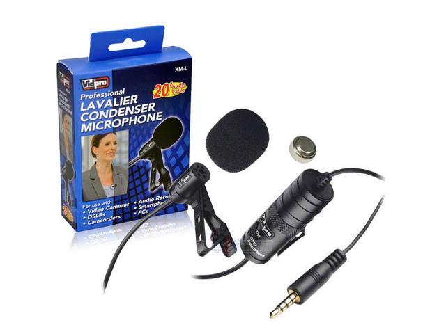 Panasonic Lumix Dmc G85 Digital Camera External Microphone Vidpro Xm L Wired Lavalier Microphone Audio Cable Transducer Type Electret Condenser Newegg Com