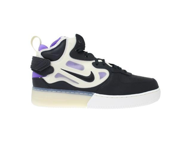  Nike Air Force 1 Mid React Men's Shoes, Off Noir/Off  Noir-Action Grape, 8.5 M US