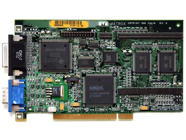5064-0285 - 2MB PCI VIDEO CARD, 576-06 REV.B, MGI MGA-MIL/2/HP5, D3568-69006 (NO BRACKET)