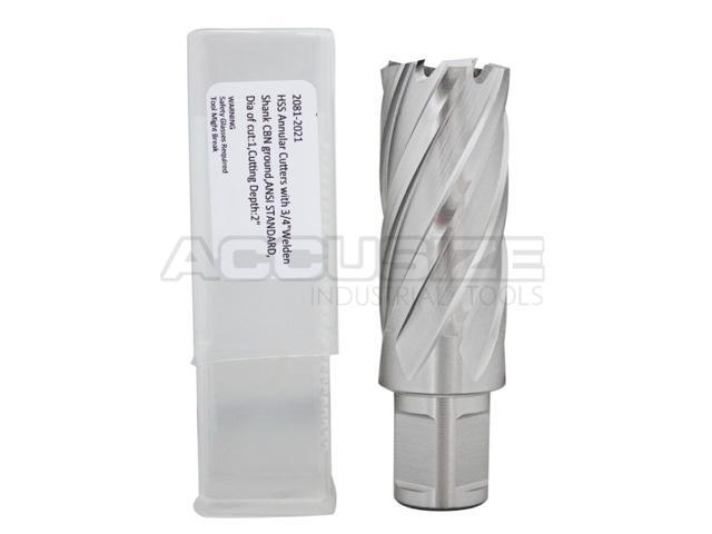 #2081-2014 H.S.S Annular Cutter 9//16/'/' x 2/'/' Cutting Depth