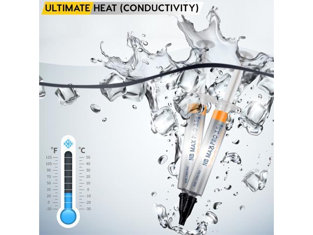 Nab Cooling Thermal Compound Paste for Heatsink 3.5g Maximum Thermal  Conductivity, High Density, Easy Application Bonus Spatula, Noncorrosive 