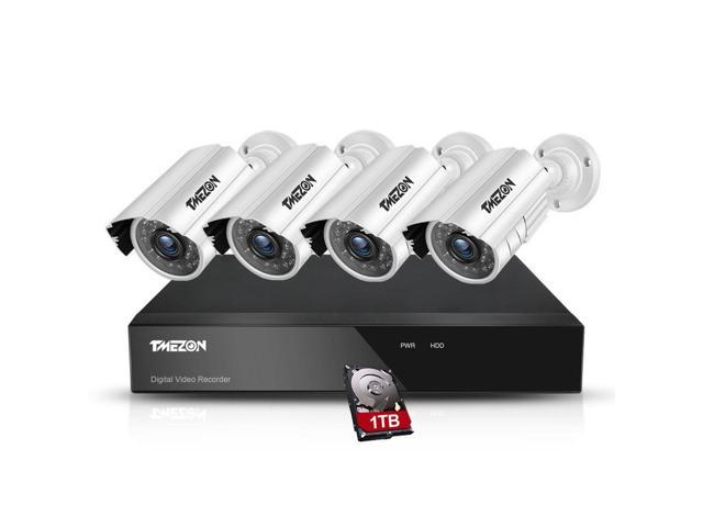 Anni 4CH 1080N DVR 720P Outdoor Home IR Security Camera System Video Recorder 