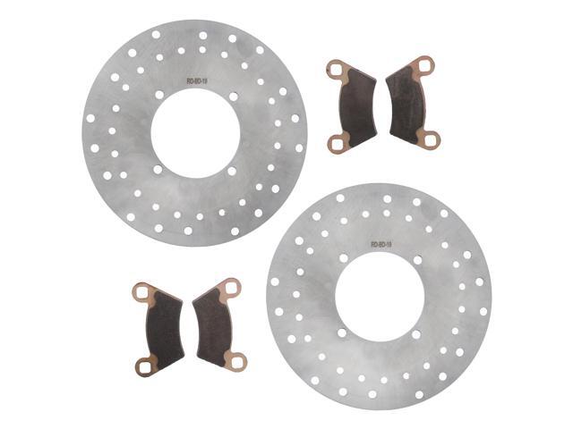 Front MudRat Brake Rotors and Brake Pads 2016 Polaris Ranger Crew XP 900-6 EPS
