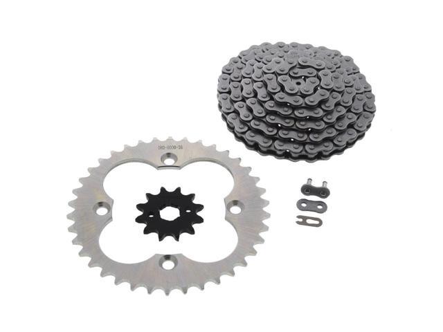 1999-2004 Fits Honda 400EX TRX400EX Non O-Ring Chain /& Silver Sprocket 15//38 94L