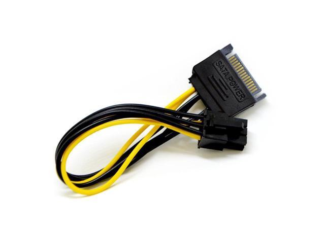 GPU Riser Adapter 2-Pack PCIe 6-Pin PCI-E 16x to 1x Powered Riser Adapter Card w// 60cm USB 3.0 Extension Cable /& 6-Pin PCI-E to SATA Power Cable Ethereum Mining ETH
