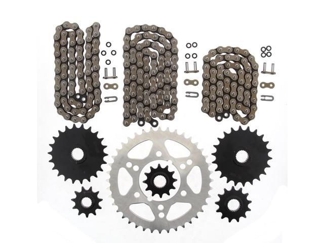 1994 1995 Polaris 300 4x4 Cz Atv X Ring Chain And Sprocket Complete Set Newegg Com