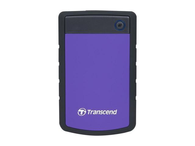 Transcend 2TB StoreJet 25H3 Military-grade Shock Resistance Portable External Hard Drive USB 3.0 Model TS2TSJ25H3P Purple