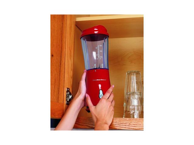 Hamilton Beach 51101R Single-Serve Blender with Travel Lid, Red