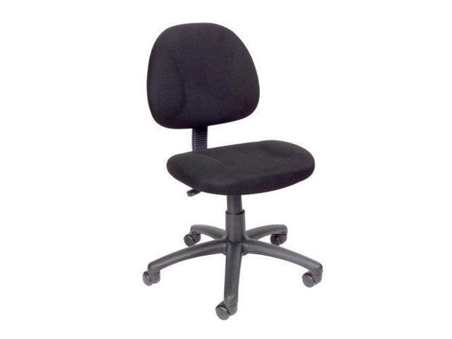 Occ Fabric Deluxe Posture Task Chair Black Computer Desk Office Without Arms Newegg Ca