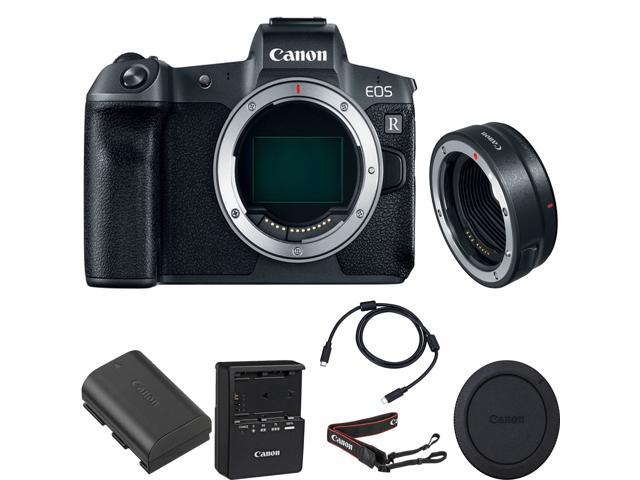 Canon EOS R Mirrorless Digital Camera (Body Only) with Mount Adapter EF-EOS R