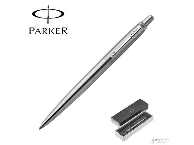 Parker Jotter Stainless Steel Chrome Trim Ballpoint Pen NEW Black Ink 