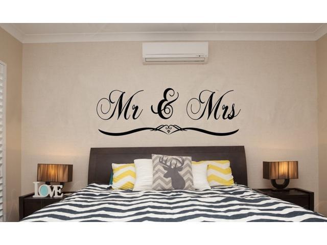 Home Garden Decor Decals Stickers Vinyl Art Mr And Mrs