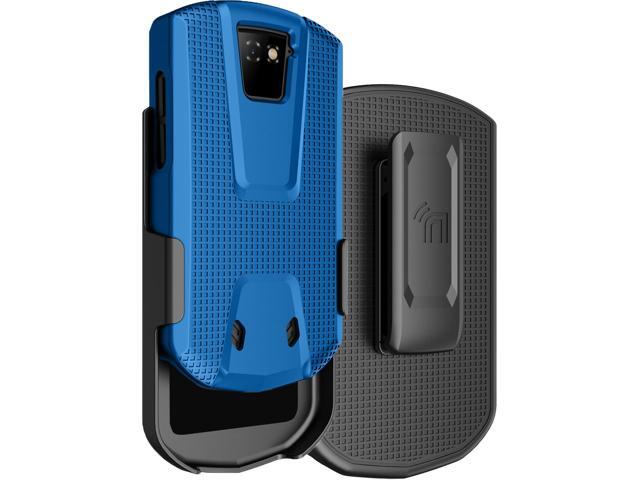 Slim Grid Texture Hard Shell Case Cover For Unihertz Titan Pocket Phone - Blue