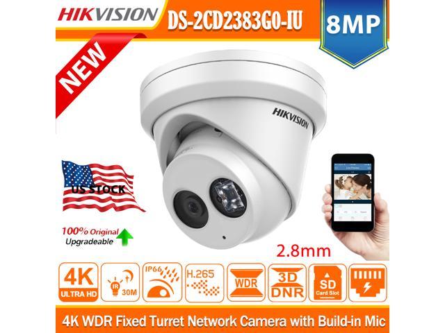 Hikvision HIKVISION 8MP DS-2CD2383G0-I 4K WDR Fixed Turret Network Camera 2.8mm c 
