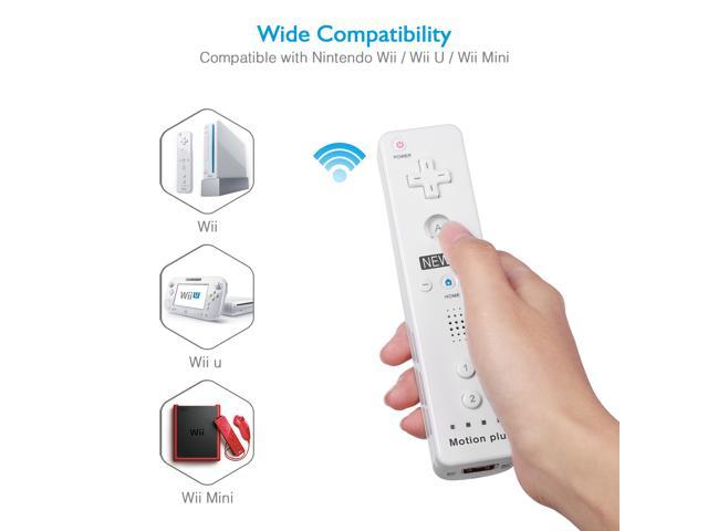 2 In 1 Wii Remote Controller Replacement Remote Game Controller With Shock Function For Nintendo Wii And Wii U Video Game Built Motion Sensor Newegg Com