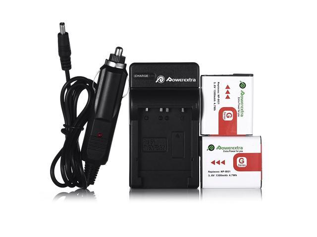 Replacement for Sony NP-BG1 Digital Camera Batteries and Chargers Sony Cyber-Shot DSC-W120 Battery and Charger 1200mAh, 3.7V, Lithium-Ion