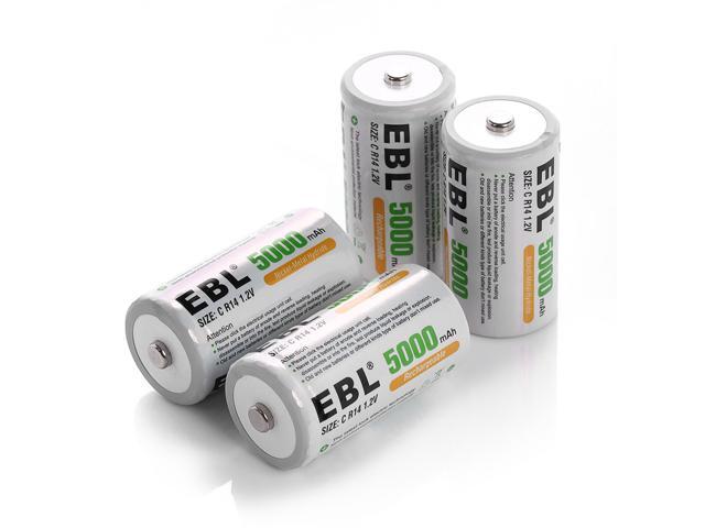 rechargeable c batteries 4 pack