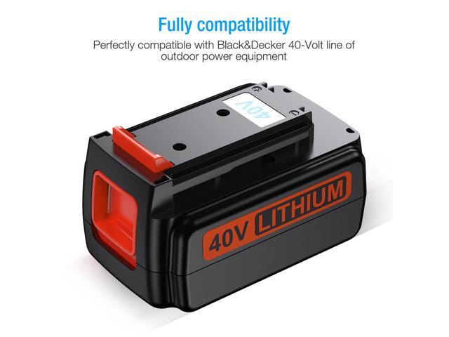 Replacement for Black & Decker 40V LBX2040 LBXR36 Power Tool Battery Li-ion  2pk 