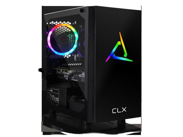 CLX SET Gaming PC - AMD Ryzen 5 3600 3.6GHz 6-Core ,  8GB DDR4 2666, GeForce GTX 1650 4GB, 480GB SSD, WiFi,  Black Mini-Tower RGB,  Windows 11 Home