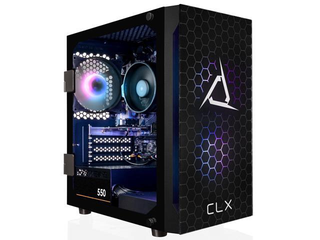 CLX SET Gaming Desktop - AMD Ryzen 5 5600G 3.9GHz 6-Core Processor, 8GB  DDR4 Memory, Radeon Vega 7 1GB Shared Graphics 500GB NVMe M.2 SSD, WiFi,  Win 