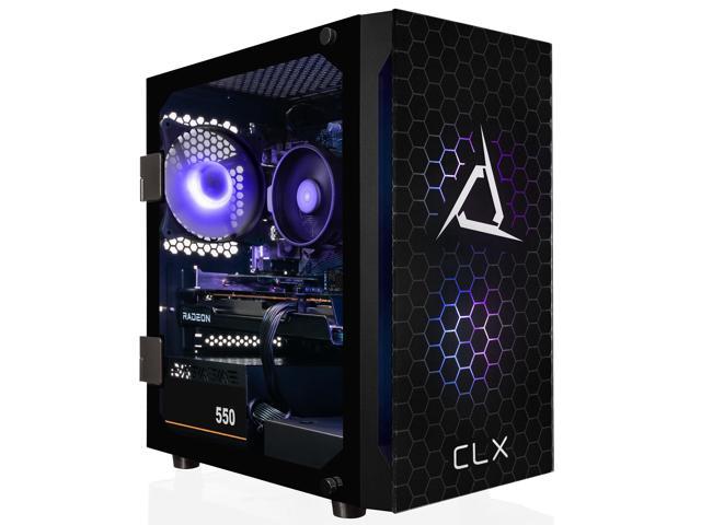 CLX SET Gaming Desktop - AMD Ryzen 5 5600 3.5GHz 6-Core Processor, 16GB  DDR4 Memory, Radeon RX 6600 8GB GDDR6 Graphics 500GB NVMe M.2 SSD, 2TB HDD, 