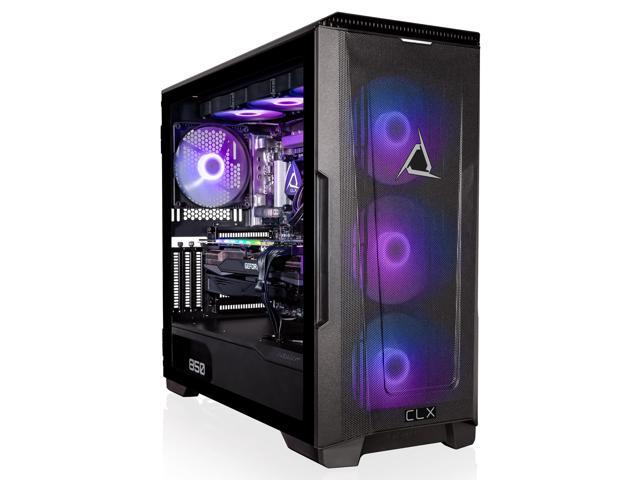 CLX SET Gaming Desktop - Intel Core i9 13900KF 3GHz 24-Core Processor 32GB DDR5 Memory GeForce RTX 4070 Ti 12GB GDDR6X Graphics 1TB NVMe M.2 SSD 4TB HDD WiFi Win 11 Home 64-bit