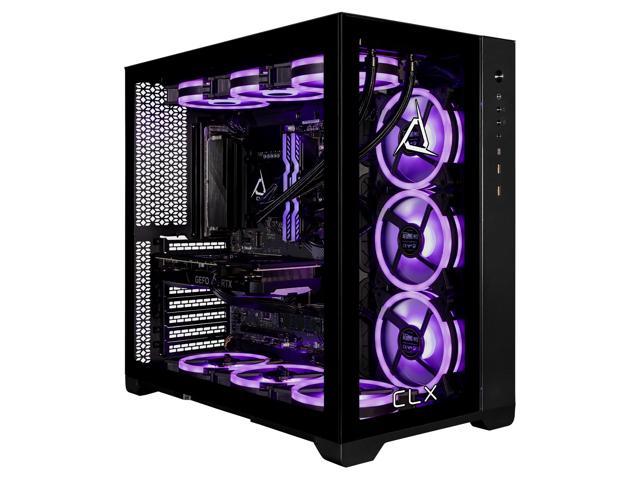 CLX SET Gaming Desktop - Liquid Cooled Intel i9 13900KF 3.0GHz 24-Core Processor 64GB DDR5-5600 Memory GeForce RTX 4070 12GB GDDR6X Graphics 2TB NVMe M.2 SSD 6TB HDD WiFi Windows 11 Home