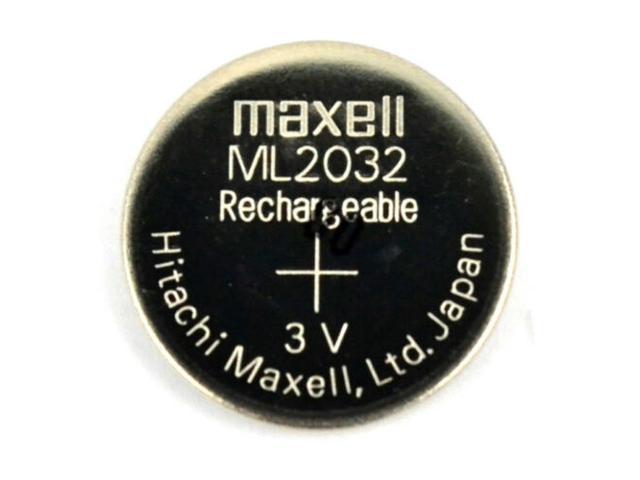 Charger FREE 2016s NEW ML2032 Maxell Rechargeable 3V Coin Button Cell Batteries 