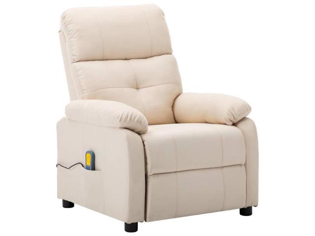 cream electric recliner chair