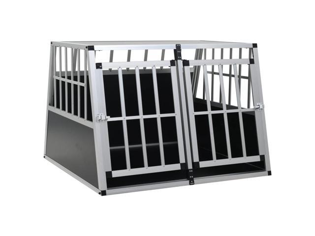 vidaXL Dog Cage with Double Door 37"x34.6"x27.2" Dog Houses Dog Cage Kennels