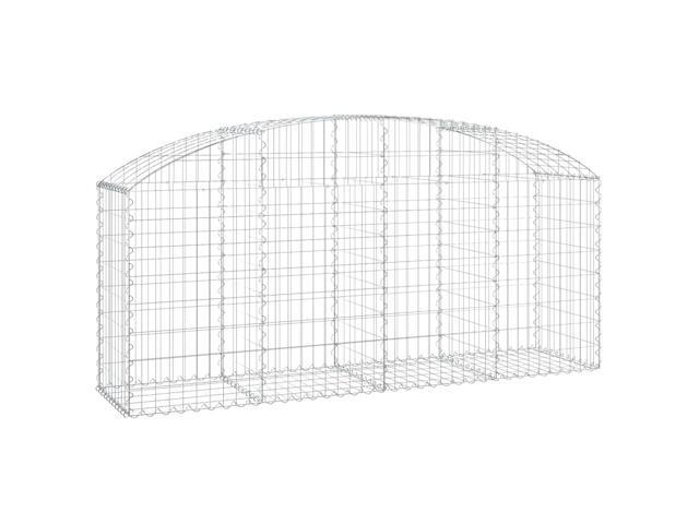 vidaXL Gabion Basket Arched Gabion Basket Planter for Flower Galvanized Iron - Newegg.com