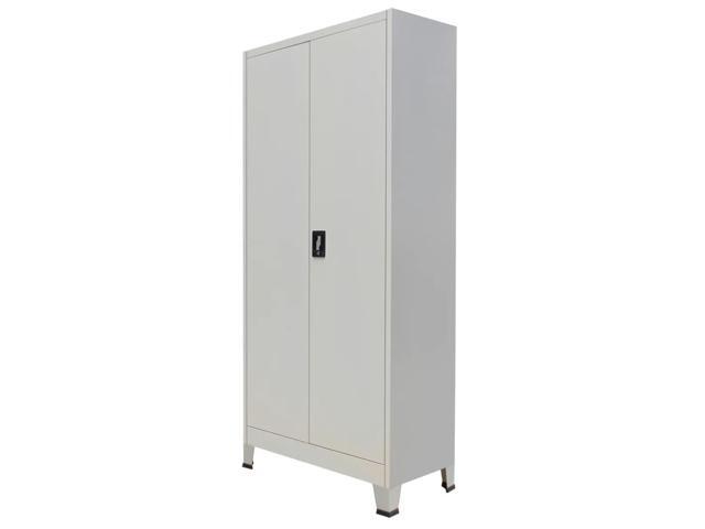 Vidaxl Office Filing Cabinet Locker 2 Door Steel File Organizer
