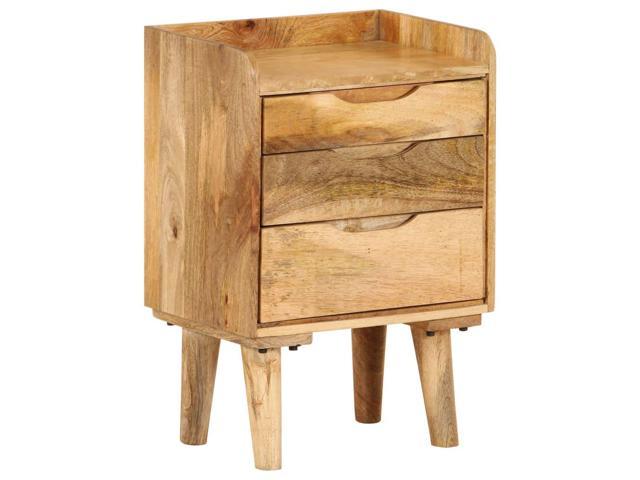 Vidaxl Solid Mango Wood Bedside Cabinet Tv Stand Living Room Bedroom Sideboard Newegg Com