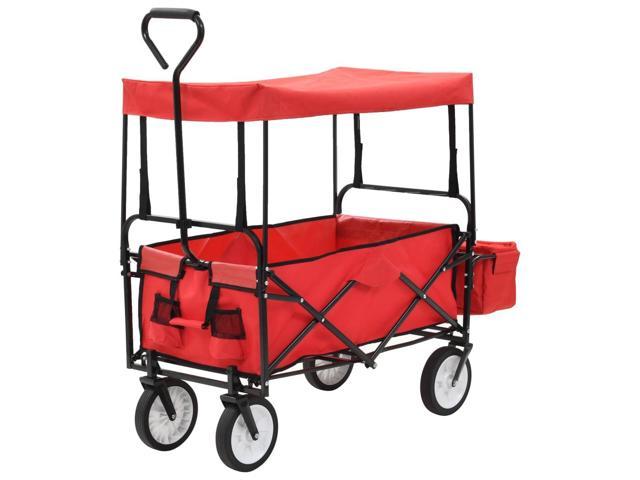 red wagon with canopy