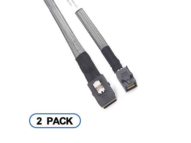 2.6ft MiniSAS HD SFF-8643 to SFF-8087 Cable Internal Cable,2 packs 0.8-Meter 