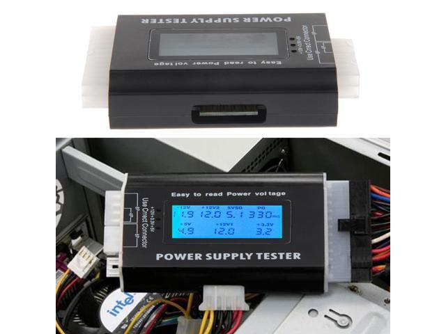 New Digital LCD PC Computer Power Supply Tester 20/24 Pin 4 PSU ATX ...