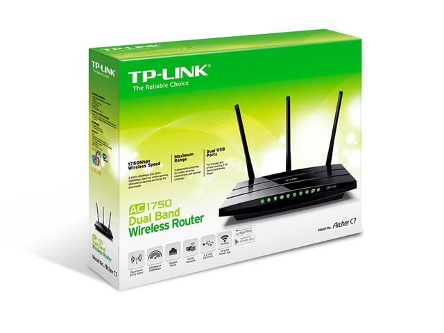 Ældre mod rødme TP-Link Archer C7 v2 AC1750 802.11ac Wireless Dual Band Gigabit Router,  2.4/5GHz - Newegg.com