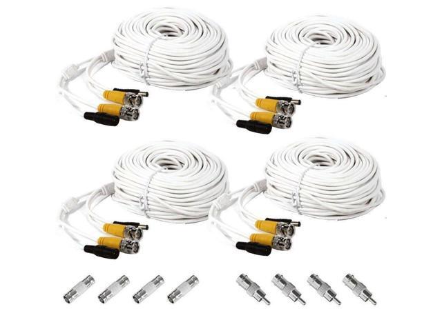 4 150ft Security Camera BNC Video Power Cable DVR CCTV Surveillance Wire b2c