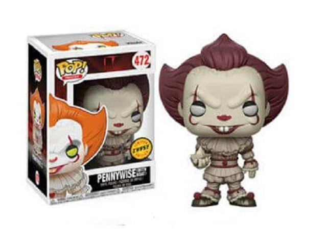 POP Movies Horror Vinyl Figure IT Pennywise with Boat #472 Dark Limited Funko 