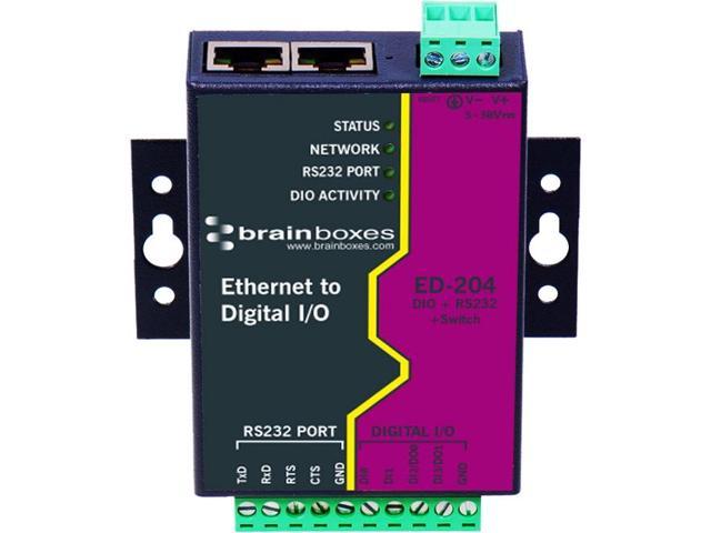 Brainboxes Ethernet To Digital Rs232 Switch Newegg Com