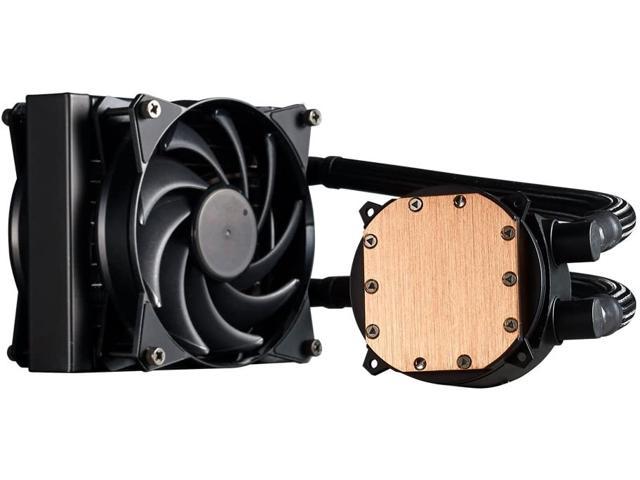 Cooler Master Mlx D12m 0pw R1 Masterliquid 1 Cpu Cooler All In One Liquid Cooler Dual Chamber Design 1mm Masterfan Air Balance Fans Newegg Com