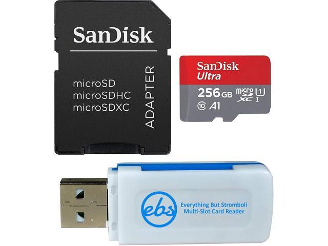 SanDisk 256GB SDXC Micro Ultra Memory Card Bundle Works with Samsung Galaxy  A10, A20, A70 Cell Phone Class 10 (SDSQUAR-256G-GN6MA) Plus (1) Everything  