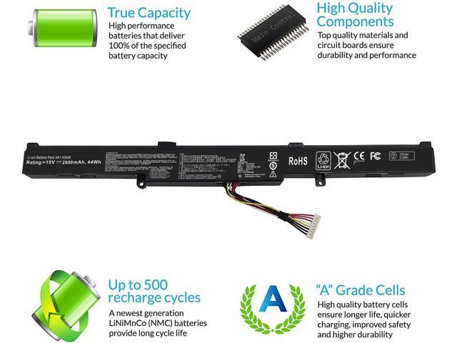 Gomarty A41-X550E Battery for Asus X450 X450e X450j X450jf X550e X550z  X550za X750j X750ja X751 X751m A450j A450jf A450e F751la F751ma F751mj R751