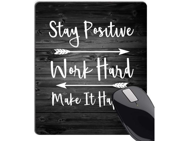 9.5 X 7.9 Inch 240mmX200mmX3mm Inspirational Quotes Laugh More Worry Less Dont Forget to Be Awesome Wknoon Mouse Pad Custom Design 