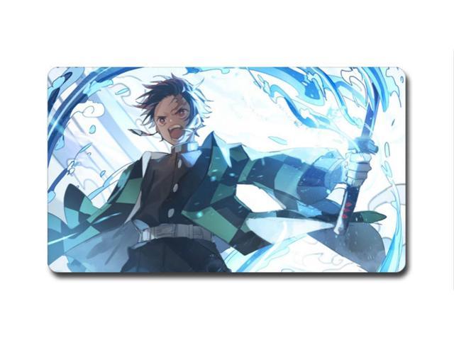 Otkanime Demon Slayer Kimetsu No Yaiba Large Extended Gaming Mouse Pad Mat Size 11 8 9 8 To 39 4 19 7 Stitched Edges Non Slip Rubber Base Ultra Thick Mousepad Newegg Com