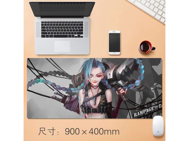 Vampsky Personalise League Legends LOL Extended Large Mouse Pad Table Mat LOL Game Character Creative Pattern Lock Non-Slip Professional Thicken Gaming Waterproof Desk Mouse Mat for Notebook PC 9040c