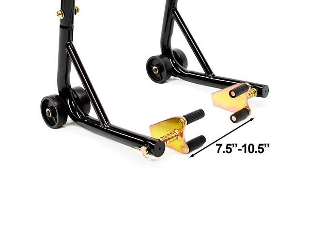 Venom Motorcycle Front+Rear Dual Lift Stand w//Spools For Kawasaki EX650 Ninja 650R 2006-2011