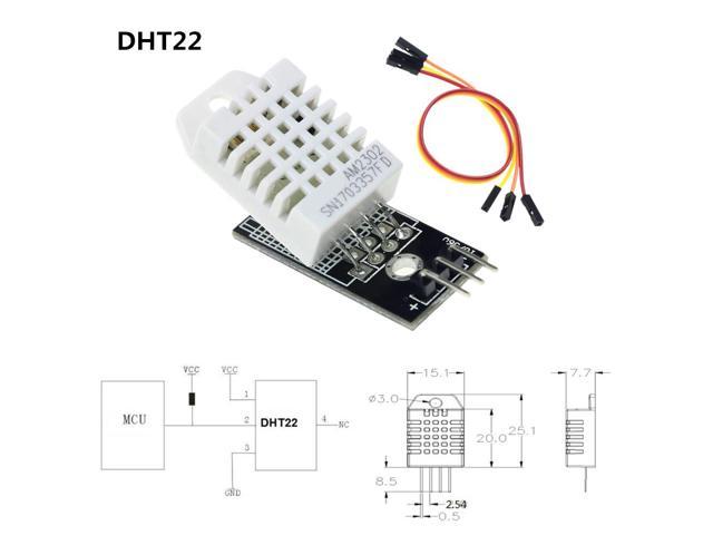 DHT22 AM2302 Digital Temperature And Humidity Sensor Module Cable 